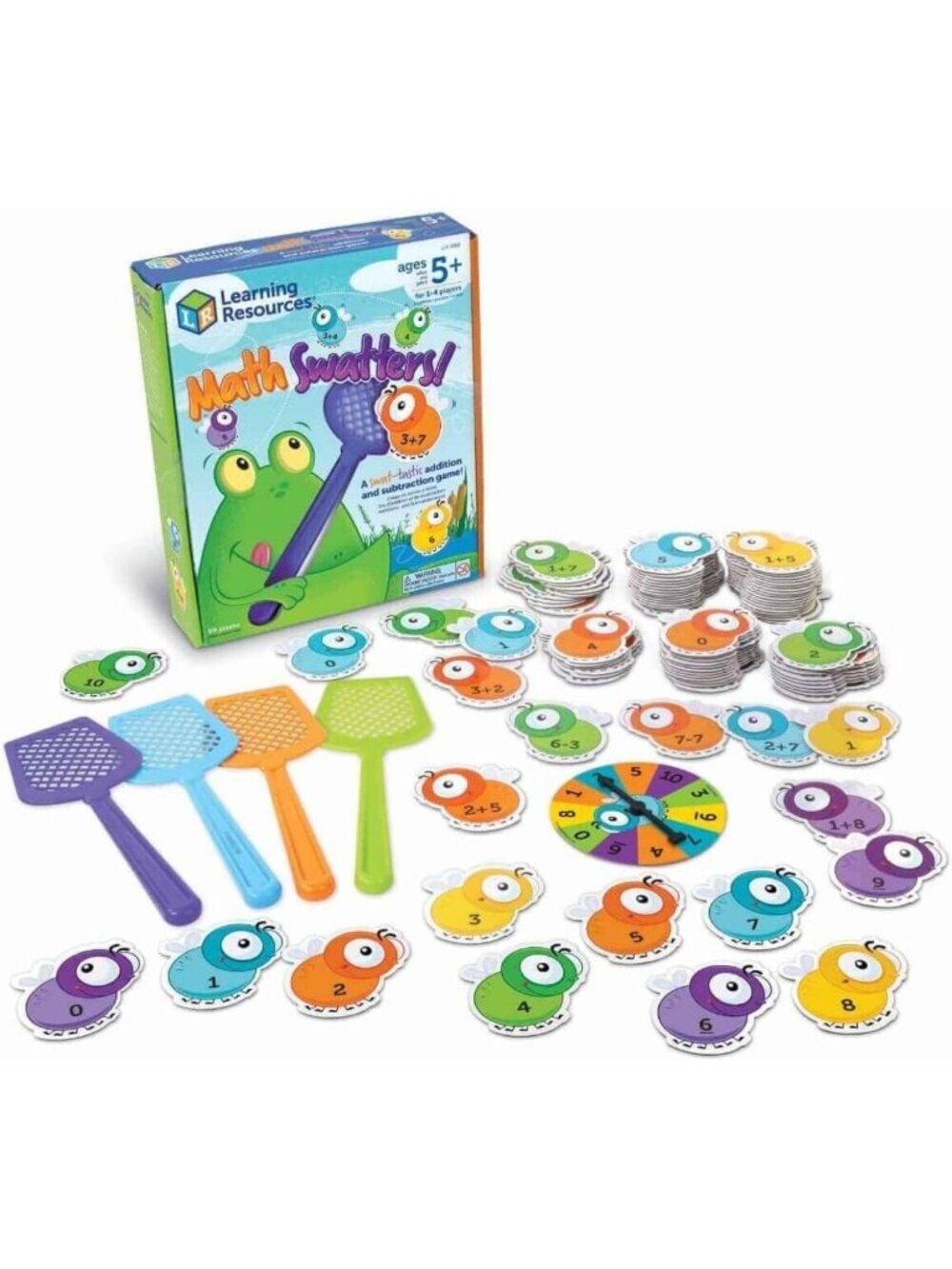 Math Addition & Subtraction Game - Fun Learning Flash Cards, Montessori Toys